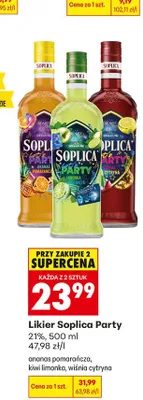 Likier Soplica Party limonka mięta promocja w Biedronka