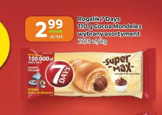 Rogalik 7 Days Cocoa promocja w Gama