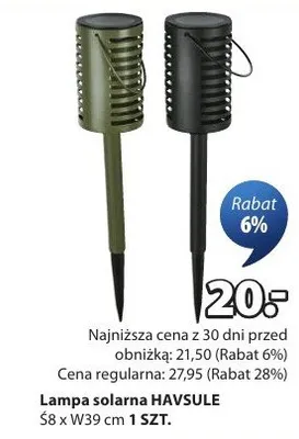 Lampa solarna HAVSULE promocja w Jysk