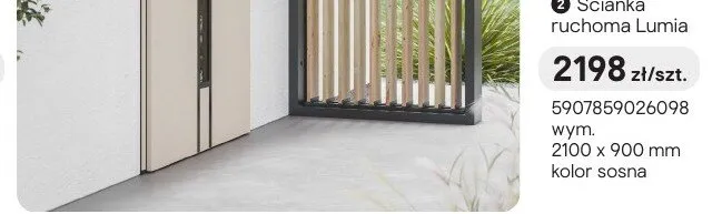 Ścianka ruchoma Lumia promocja w Castorama
