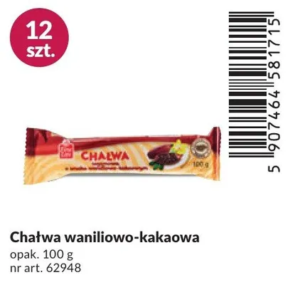 Chałwa waniliowo-kakaowa promocja w Makro