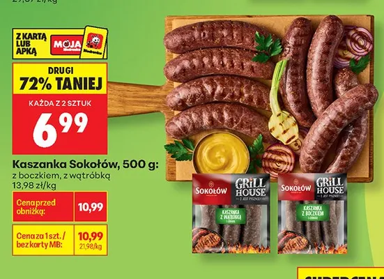 Kaszanka Sokołów z wątróbką promocja w Biedronka