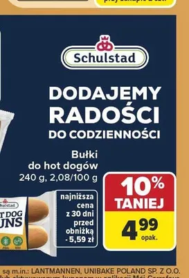 Bułki do hot dogów Schulstad promocja w Carrefour