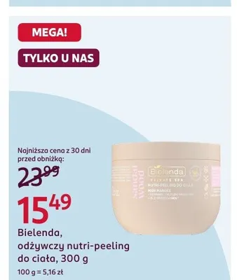 Odżywczy nutri-peeling do ciała Bielenda Private Spa Sandal Wood promocja w Rossmann