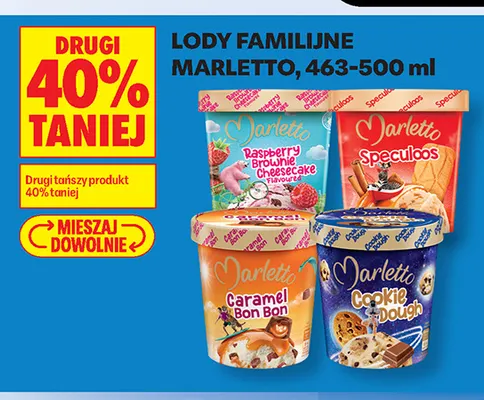 Lody familijne Marletto Caramel Bon promocja w Biedronka