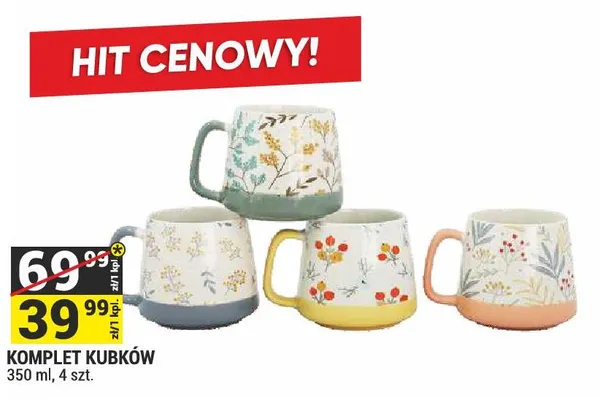 Komplet kubków promocja w Merkury Market