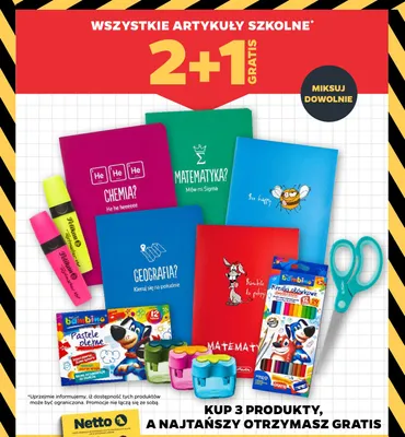 Zeszyt tematyczny Geografia A5 promocja w Netto