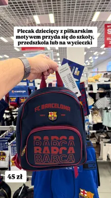 Plecak dziecięcy FC Barcelona promocja w Pepco