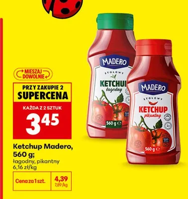 Ketchup łagodny Madero promocja w Biedronka
