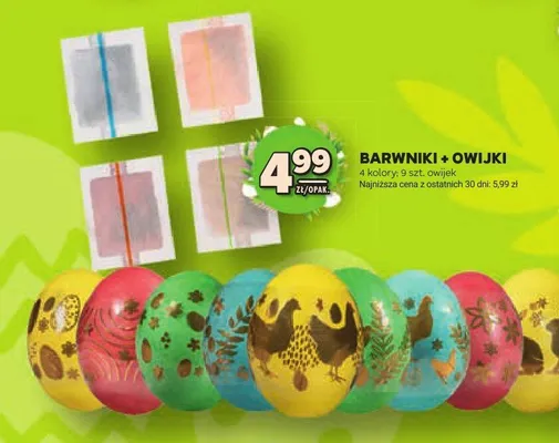 Barwniki + owijki promocja w Stokrotka