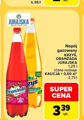 Napój gazowany Krzyś Jurajska promocja w Carrefour