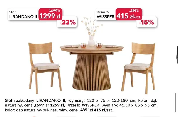 Krzesło Wissper promocja w Salony Agata