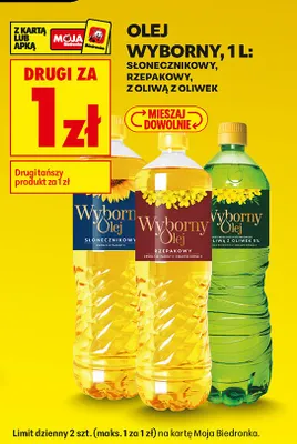 Olej słonecznikowy promocja w Biedronka