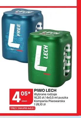 Piwo bezalkoholowe Lech promocja w Chorten