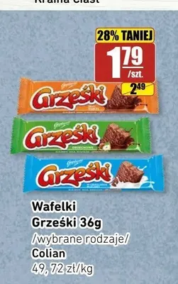 Wafelki Grześki Toffi 36 g promocja w API Market