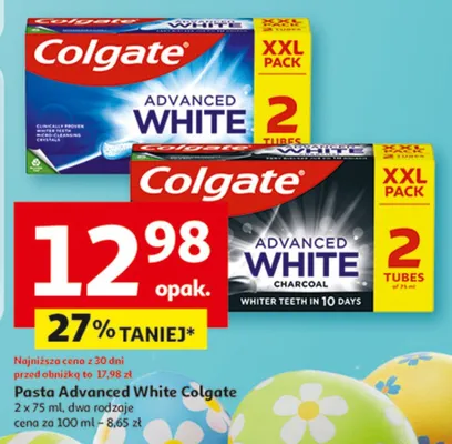 Pasta Advanced White Colgate promocja w Auchan