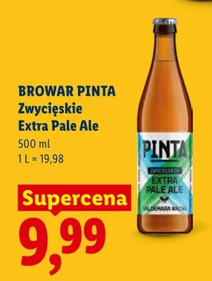 Piwo Pinta Zwycięskie Extra Pale Ale promocja w Lidl