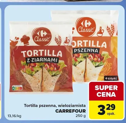 Tortilla pszenna Carrefour promocja w Carrefour Express