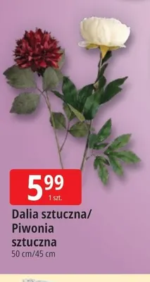 Dalia sztuczna 50 cm promocja w Leclerc