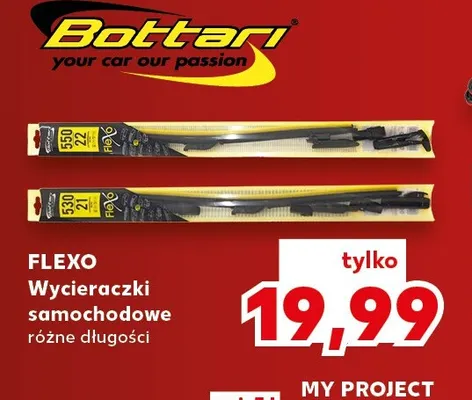 Wycieraczki samochodowe Flexo Bottari promocja w Kaufland