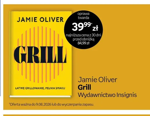 Książka Grill Jamie Oliver promocja w Empik