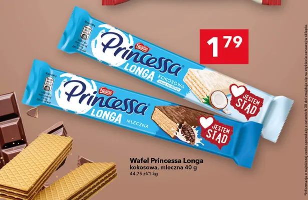 Wafel Princessa Longa kokosowa promocja w LEWIATAN