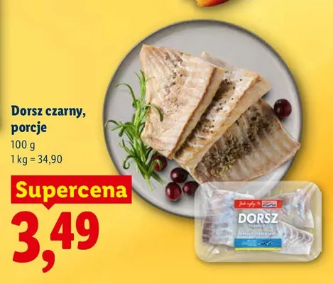 Dorsz czarny, porcje promocja w Lidl
