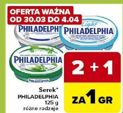 Serek philadelphia promocja w Carrefour Express