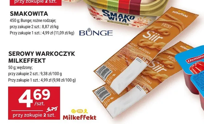 Serowy warkoczyk Milkeffekt wędzony promocja w Stokrotka