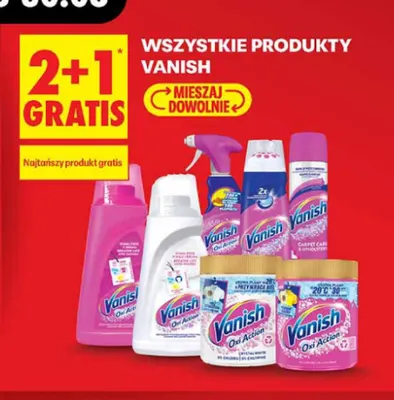 Odplamiacz w proszku Vanish Oxi Action promocja w Biedronka