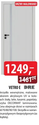 Skrzydło wewnętrzne Vetro E promocja w Dobre Dla Domu