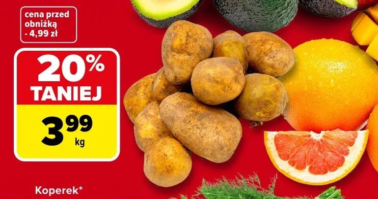 Ziemniaki wczesne promocja w Carrefour Market