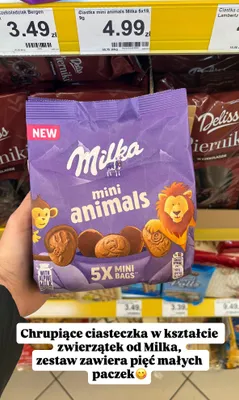 Ciasteczka mini animals promocja w Dino
