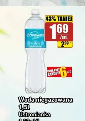 Woda niegazowana Ustronianka promocja w API Market
