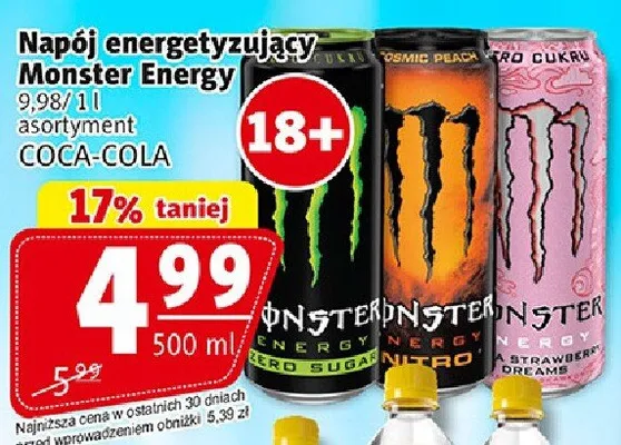 Napój energetyzujący Monster Energy promocja w Prim Market