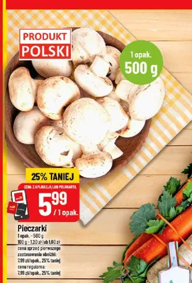 Pieczarki polskie promocja w POLOmarket