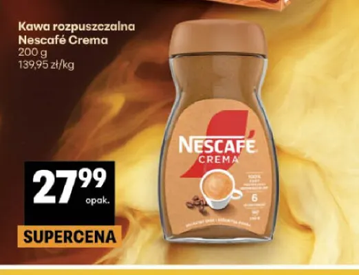 Kawa rozpuszczalna Nescafé Crema promocja w Delikatesy Centrum