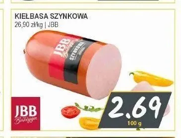 Kiełbasa szynkowa JBB Bałdyga promocja w Słoneczko