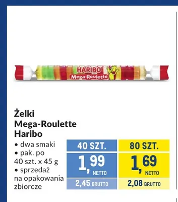 Żelki Mega-Roulette Haribo promocja w Makro