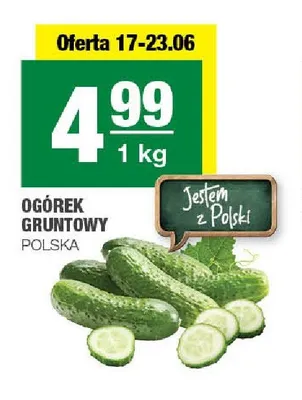 Ogórek gruntowy polski promocja w SPAR