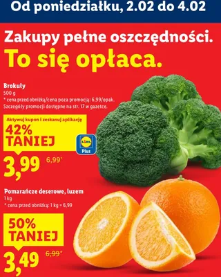 Pomarańcze deserowe, luzem promocja w Lidl