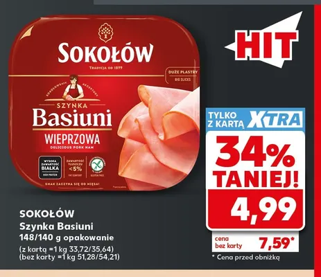 Szynka Basiuni Sokołów promocja w Kaufland