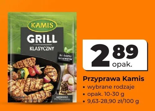 Przyprawa Kamis Grill klasyczny promocja w Odido