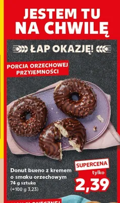 Donut bueno z kremem o smaku orzechowym promocja w Kaufland