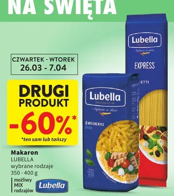 Makaron wybrane rodzaje promocja w Intermarche