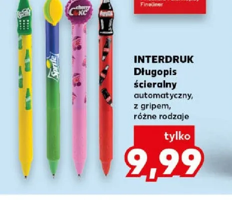 Długopis ścieralny automatyczny Interdruk Sprite promocja w Kaufland