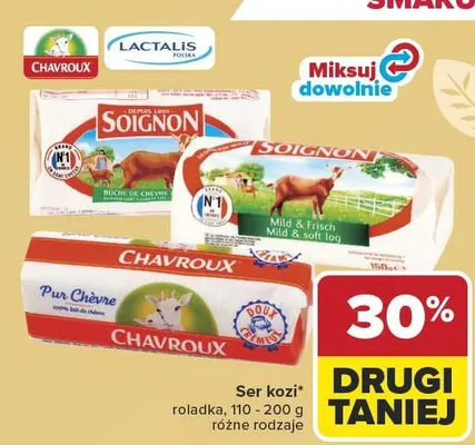 Ser kozi rolada różne rodzaje Carrefour promocja w Carrefour