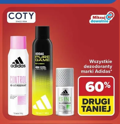 Dezodoranty Adidas promocja w Carrefour