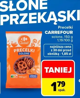 Precelki solone Carrefour Classic promocja w Carrefour Market