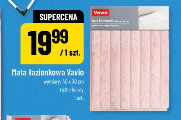 Mata łazienkowa Vavio 40x60 cm promocja w POLOmarket